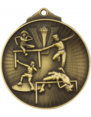 Track & Field Sunraysia Medal 52mm - Gold
