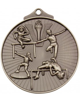 Track & Field Sunraysia Medal 52mm - Silver