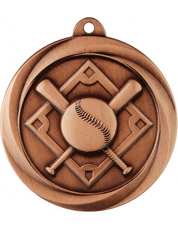 Medal - Baseball Bronze 50mm