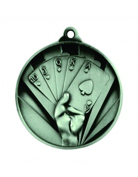 Medal - Two Tone Cards Silver