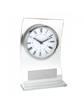 Clock Clear Glass 185mm