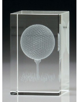  Golf Crystal Block 3D 80mm