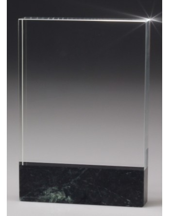 Crystal/Jade Marble Block Award 145mm