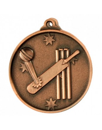 Cricket Heavy Stars Medal 50mm - Bronze