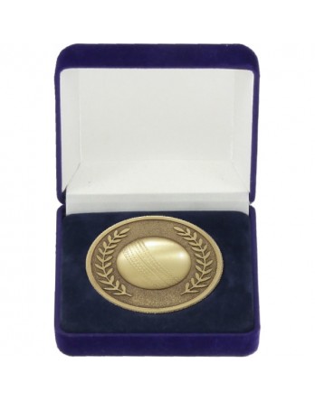 Cricket 3D Prestige Series Medal/Coin 70mm - Gold