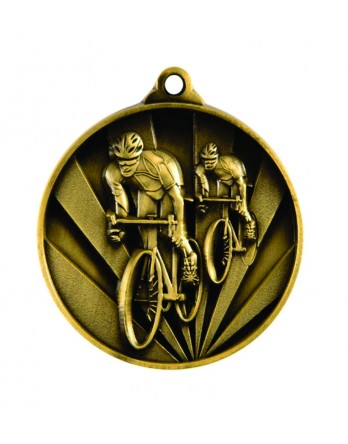 Medal - Two Tone Cycling Gold
