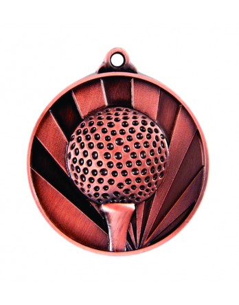 Medal - Two Tone Golf Bronze