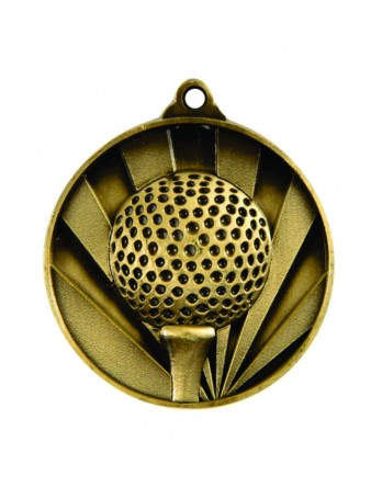 Medal - Two Tone Golf Gold