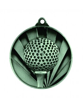 Medal - Two Tone Golf Silver
