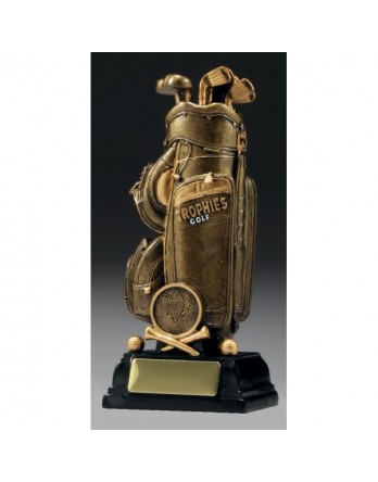  Golf Bag Trophy 180mm