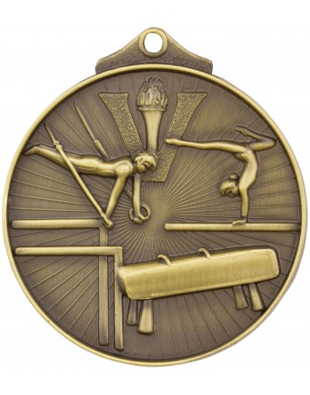 Gymnastics Sunraysia Medal 52mm - Gold