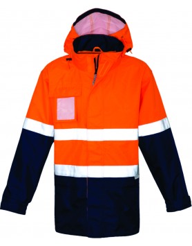 Jacket Ultralite Waterproof Mens - Orange/Navy