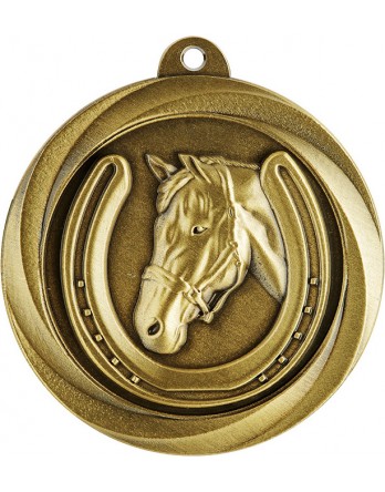 Medal - Horse / Equestrian Gold 50mm