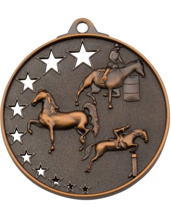 Horse / Equestrian Hollow Star Series 52mm - Bronze