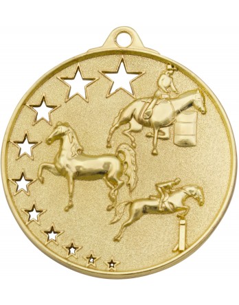 Horse / Equestrian Hollow Star Series 52mm - Gold