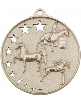Horse / Equestrian Hollow Star Series 52mm - Silver