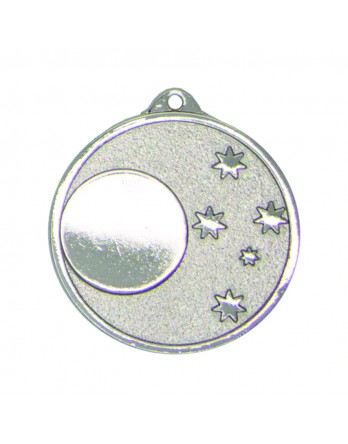 Generic 5 Star 50mm Silver Medal with 25mm Insert