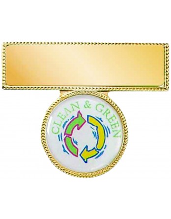 Name Badge Gold with 25mm Insert
