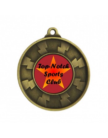 Generic Heavy Two Tone Medal 50mm - Gold