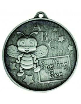 Spelling Bee Medal Silver 52mm