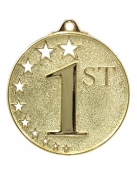 Generic Hollow Stars Medal Gold - 1st