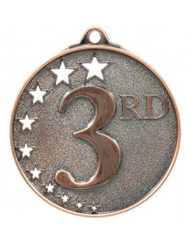 Generic Hollow Stars Medal Bronze - 3rd