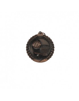 Netball Medal 50mm - Bronze
