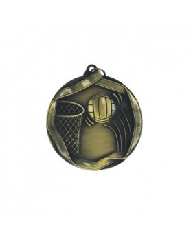 Netball Medal 60mm - Gold