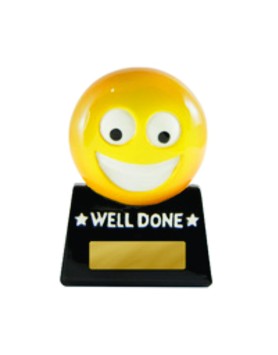  Smiley Face 'Well Done' Award 87mm