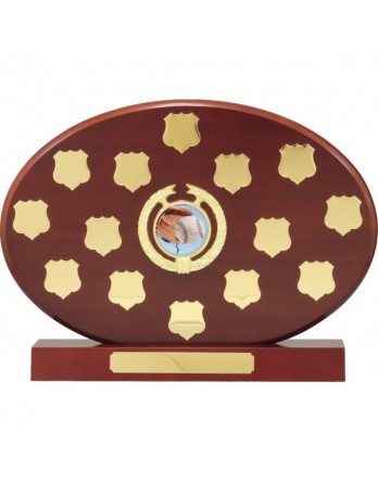 Perpetual Trophy Oval Rosewood 270mm