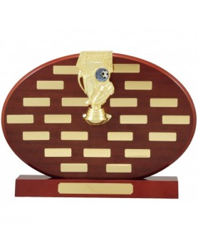 Perpetual Trophy Oval Rosewood 275mm