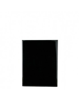 Timber Plaque Thin Black 155mm