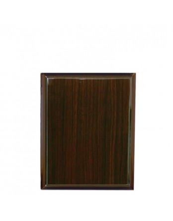 Timber Plaque Wider Brown 200mm