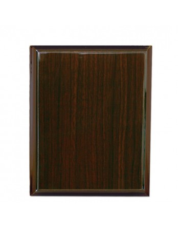 Timber Plaque Wider Brown 250mm