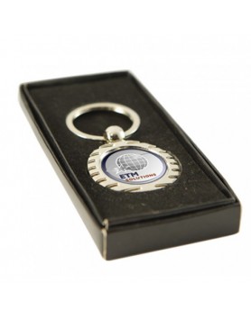 Key Ring Silver with 25mm Insert