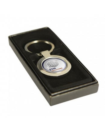 Key Ring Round Silver with 25mm Insert