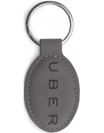 Key Chain Grey Leather