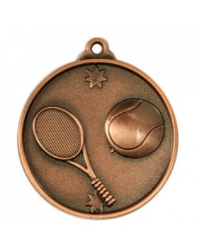 Tennis Heavy Stars Medal 50mm - Bronze