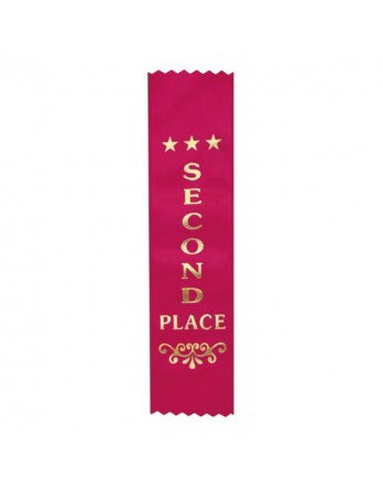 Ribbon Second Place Red