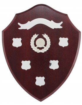 Timber Rosewood Perpetual Shield with Stand 305mm