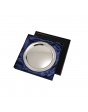 Nickel Plated Tray with Gold Rim 300mm