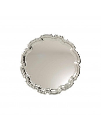 Nickel Plated Tray Ornate 250mm