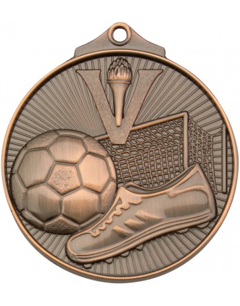 Soccer/Football Sunraysia Medal 52mm - Bronze