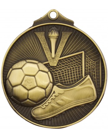 Soccer/Football Sunraysia Medal 52mm - Gold