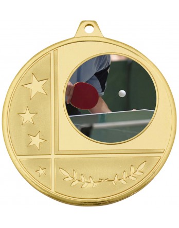 Generic Glazier Frosted Medal Gold 50mm with 25mm insert