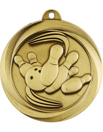 Medal - Ten Pin Bowling Gold 50mm
