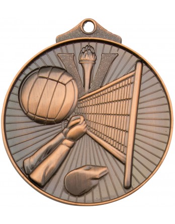 Volleyball Sunraysia Medal 52mm - Bronze