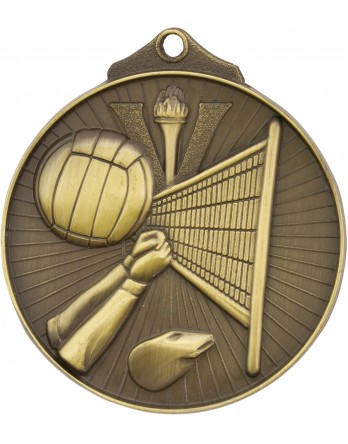 Volleyball Sunraysia Medal 52mm - Gold